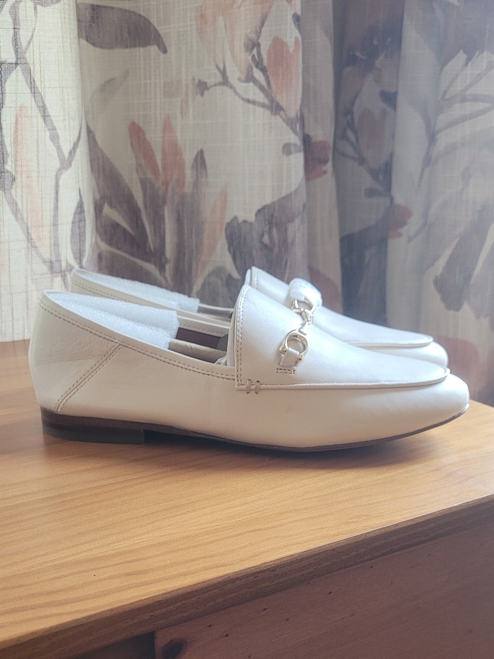 COACH Haley Leather Loafers in Chalk White - NWOB / Size 5